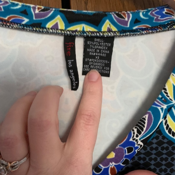 {Fire Los Angeles} EUC Bodycon Long Sleeve Dress - Picture 2 of 5